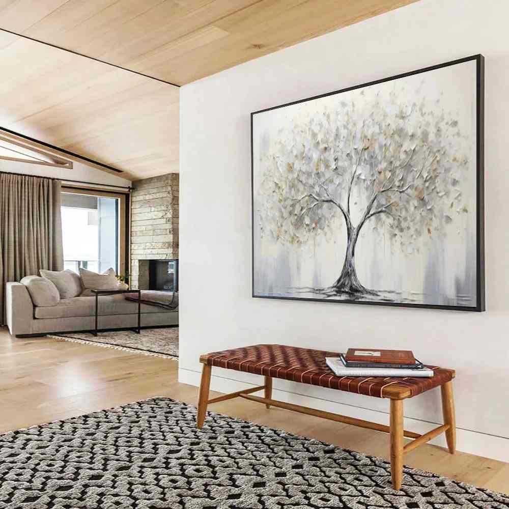 Serenity Original Tree Calm Acrylic Abstract Wall Art 2K7M0